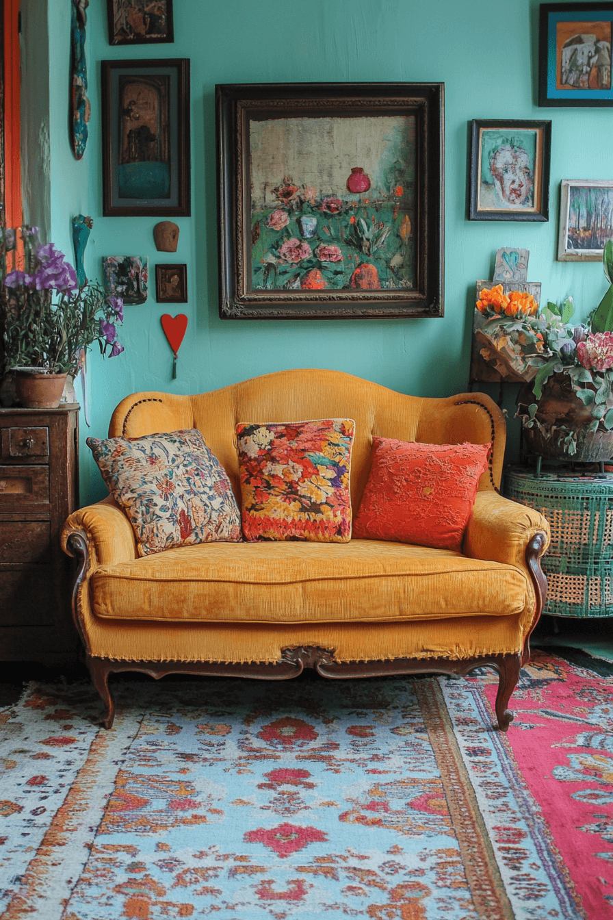 27+ Granny Chic Living Room Looks for a Bright and Cheerful Atmosphere 22 granny chic living room