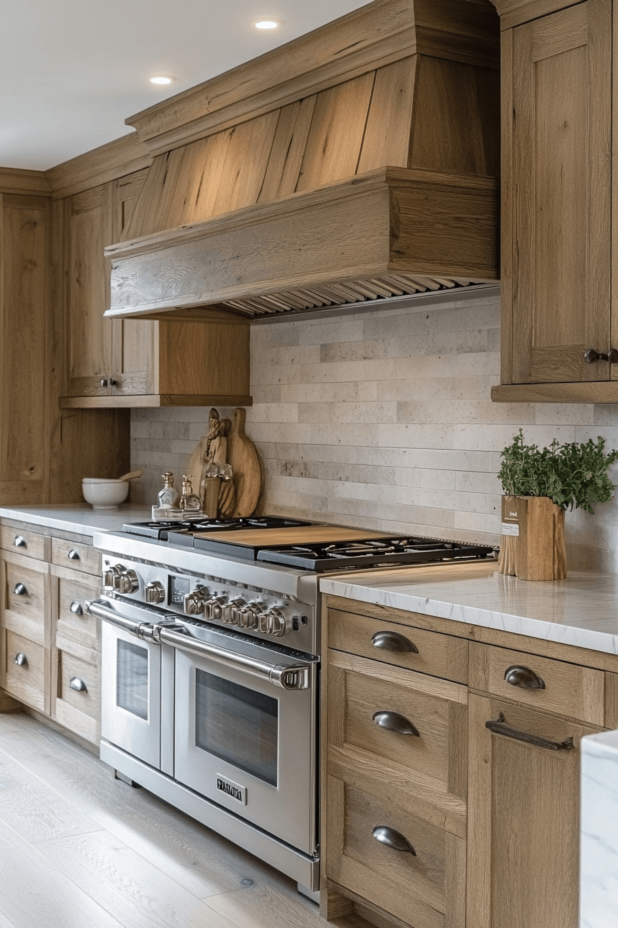 27+ Natural Oak Kitchen Cabinets That Turn Ordinary Rooms Into Retreats 22 natural oak kitchen cabinets