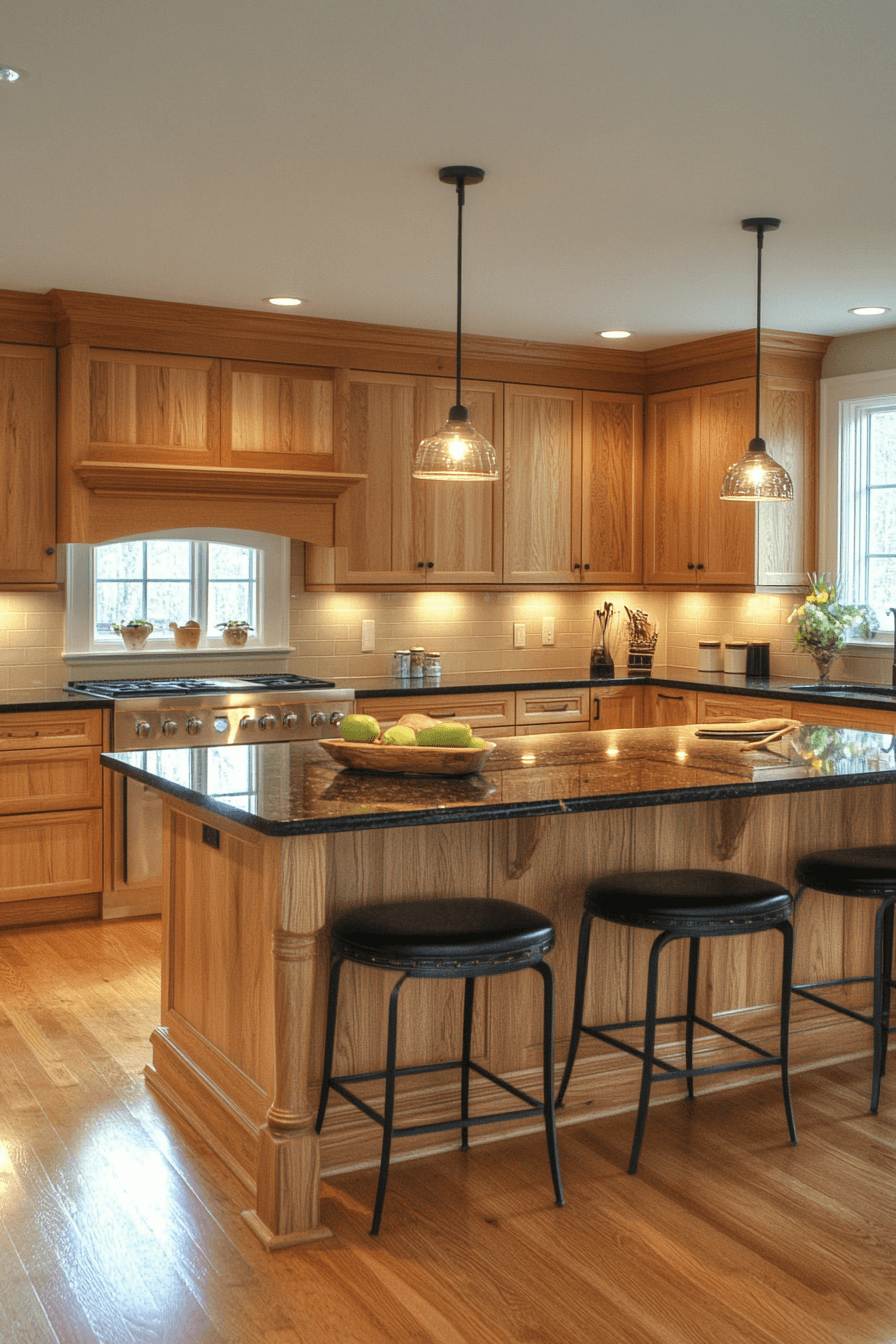 26+ Light Oak Kitchen Cabinets for a Bright and Refreshing Kitchen Design 22 light oak kitchen cabinets