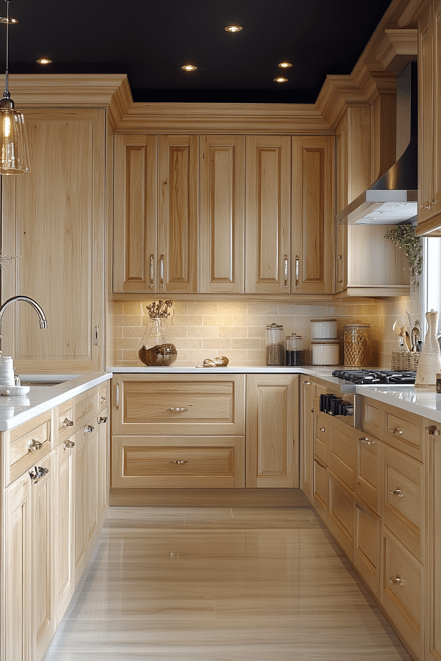 27+ Light Maple Kitchen Cabinets for a Fresh and Cheerful Kitchen Design 22 light maple kitchen cabinets
