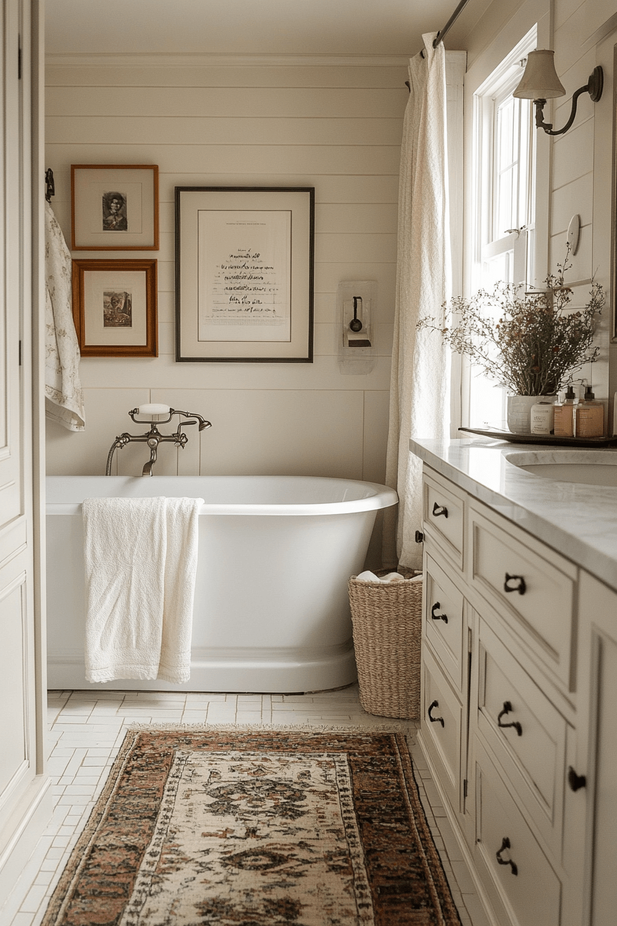25+ Granny Chic Bathroom Inspiration That Turns Simplicity Into Beauty 23 granny chic bathroom