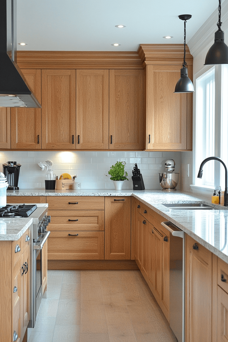 25+ Natural Maple Kitchen Cabinets for a Bright and Cheerful Kitchen Makeover 24 natural maple kitchen cabinets