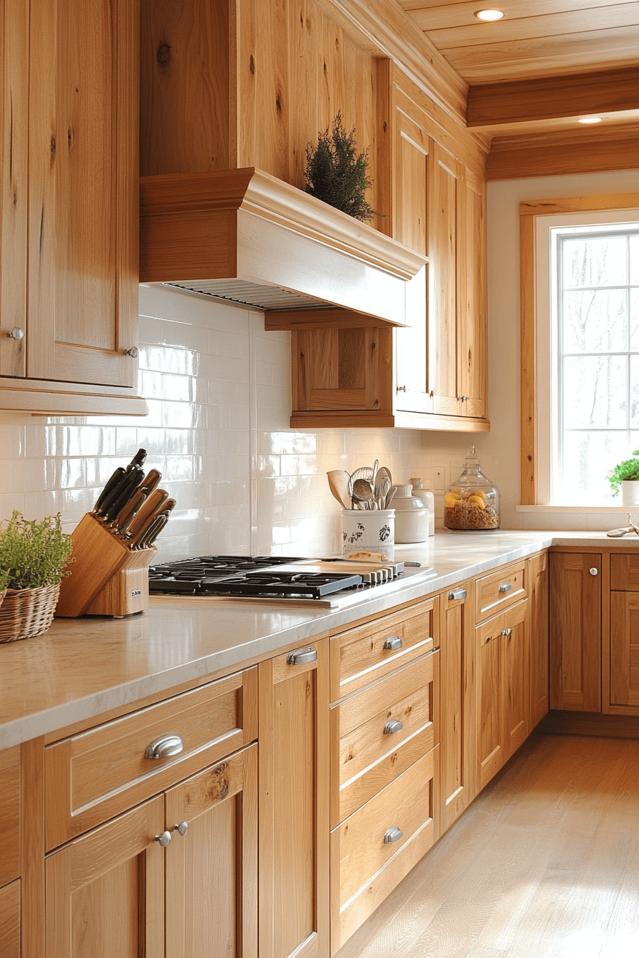 25+ Warm Wood Kitchen Cabinets That Inspire Comfort in Every Corner 24 warm wood kitchen cabinets