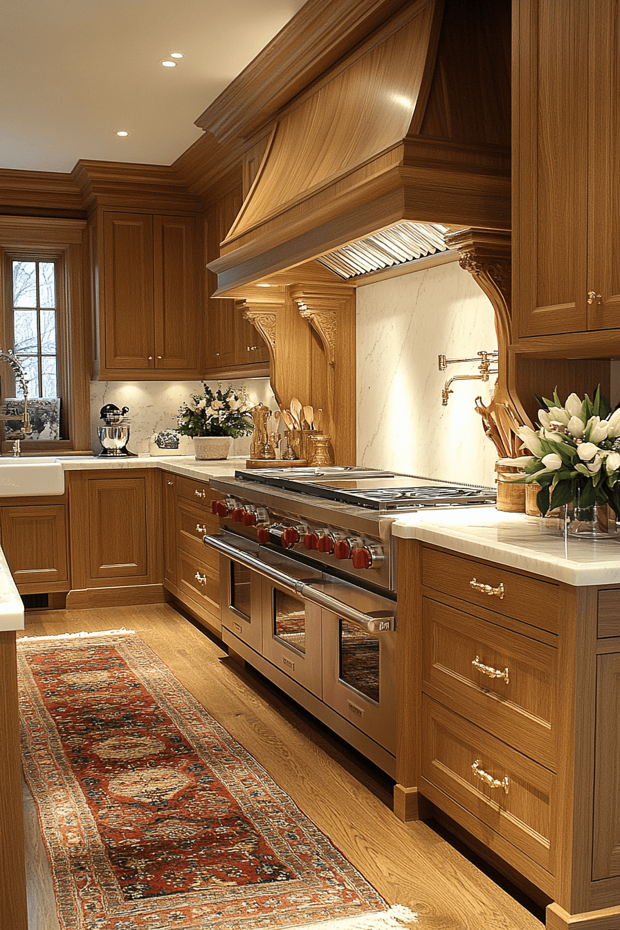27+ Golden Oak Kitchen Cabinets That Transform Simple Kitchens Into Retreats 24 golden oak kitchen cabinets