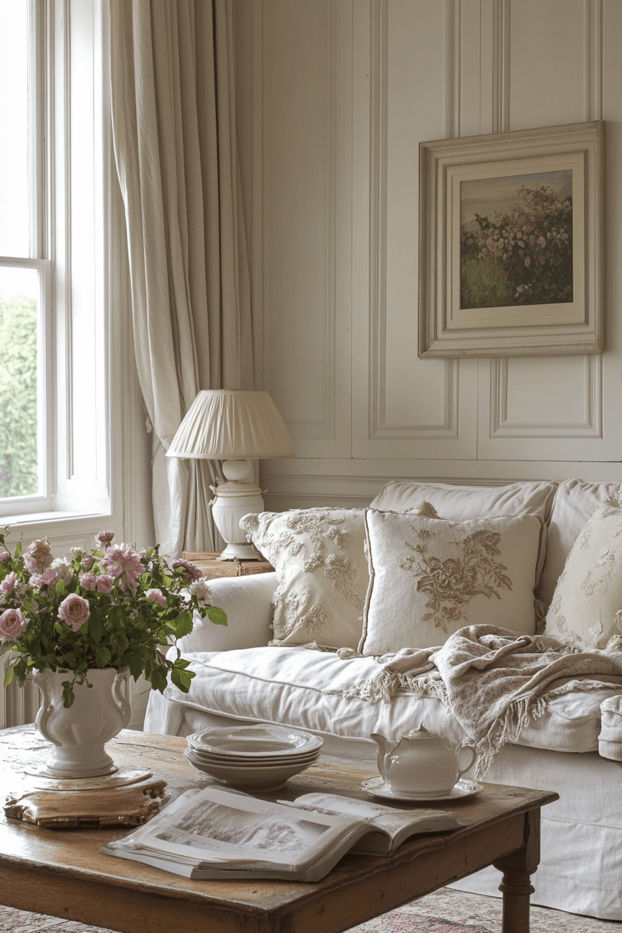 27+ Granny Chic Living Room Looks for a Bright and Cheerful Atmosphere 24 granny chic living room