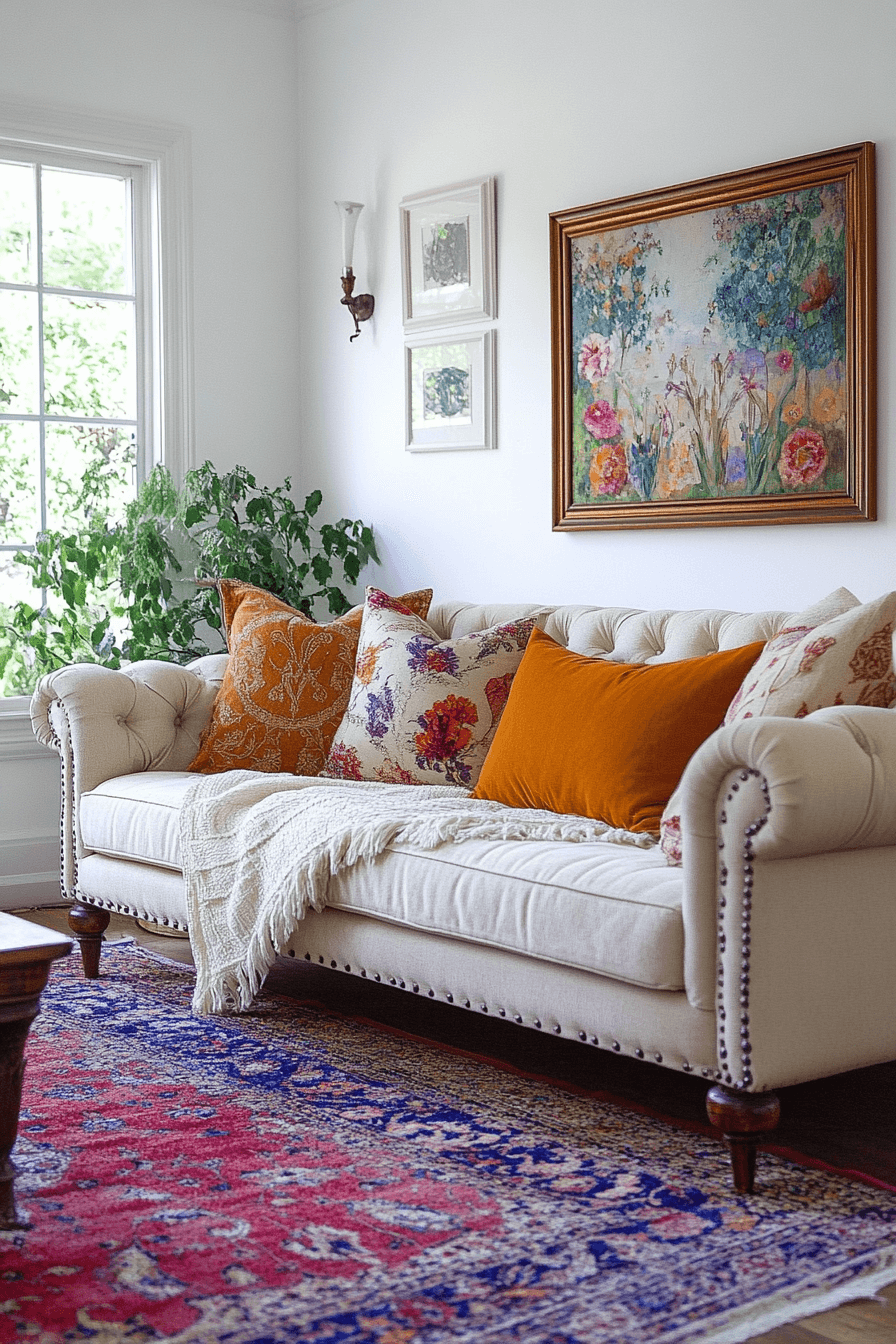 27+ Granny Chic Living Room Looks for a Bright and Cheerful Atmosphere 25 granny chic living room