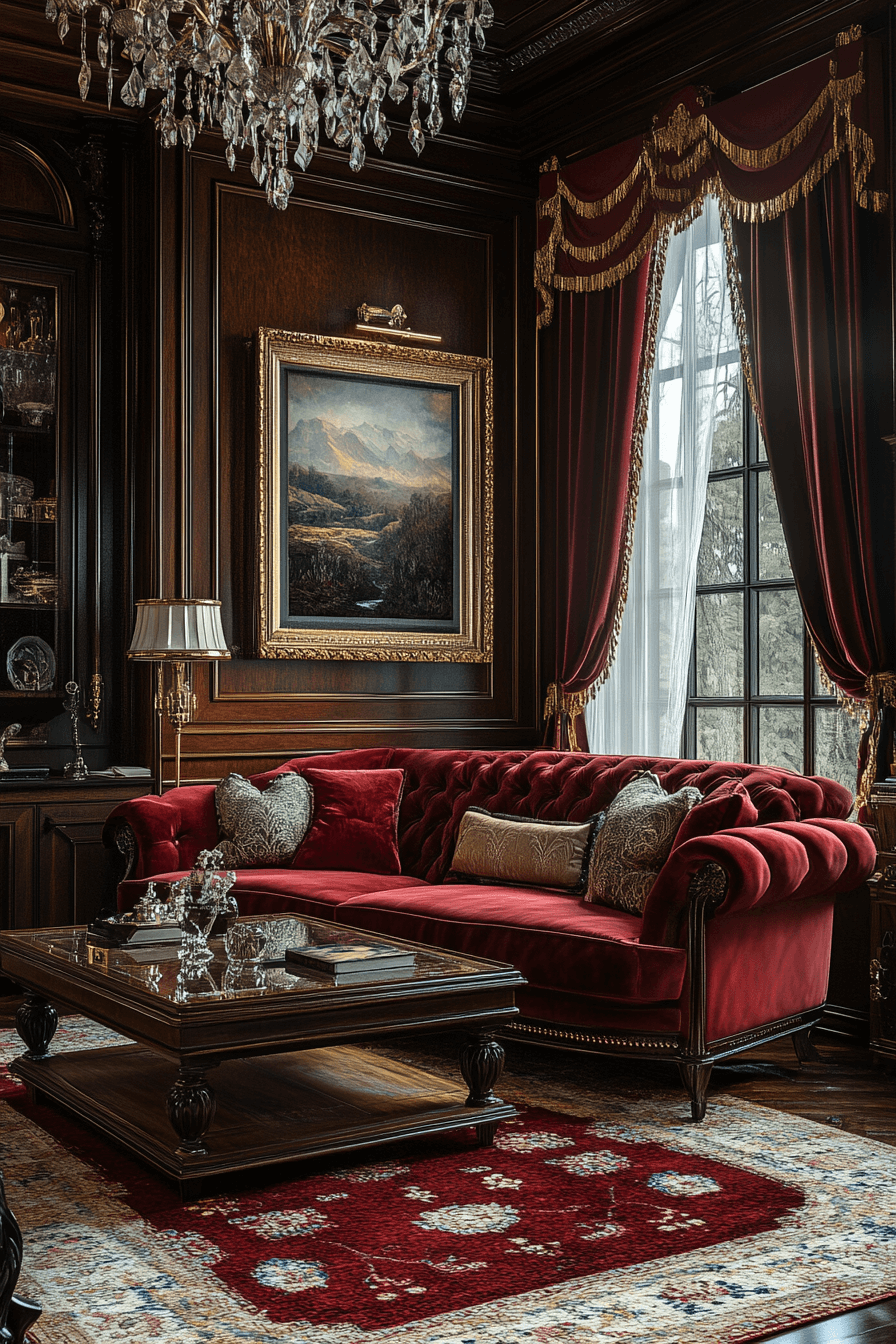 27+ Red Couch Living Room Designs That Spark Joy and Vibrance Instantly 26 red couch living room