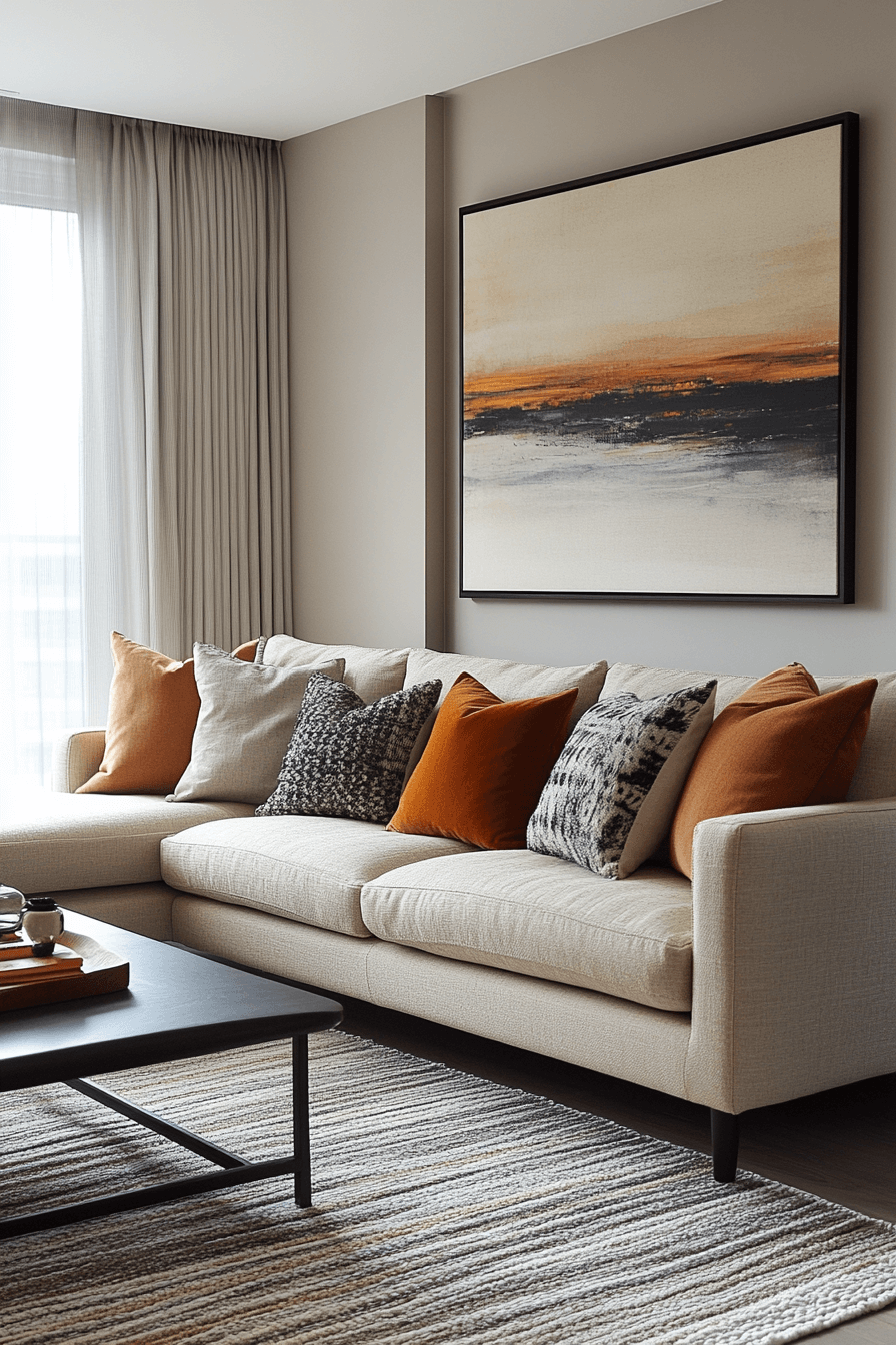 25+ Beige Couch Living Room Designs for a Bright and Airy Home Vibe 26 beige couch living room