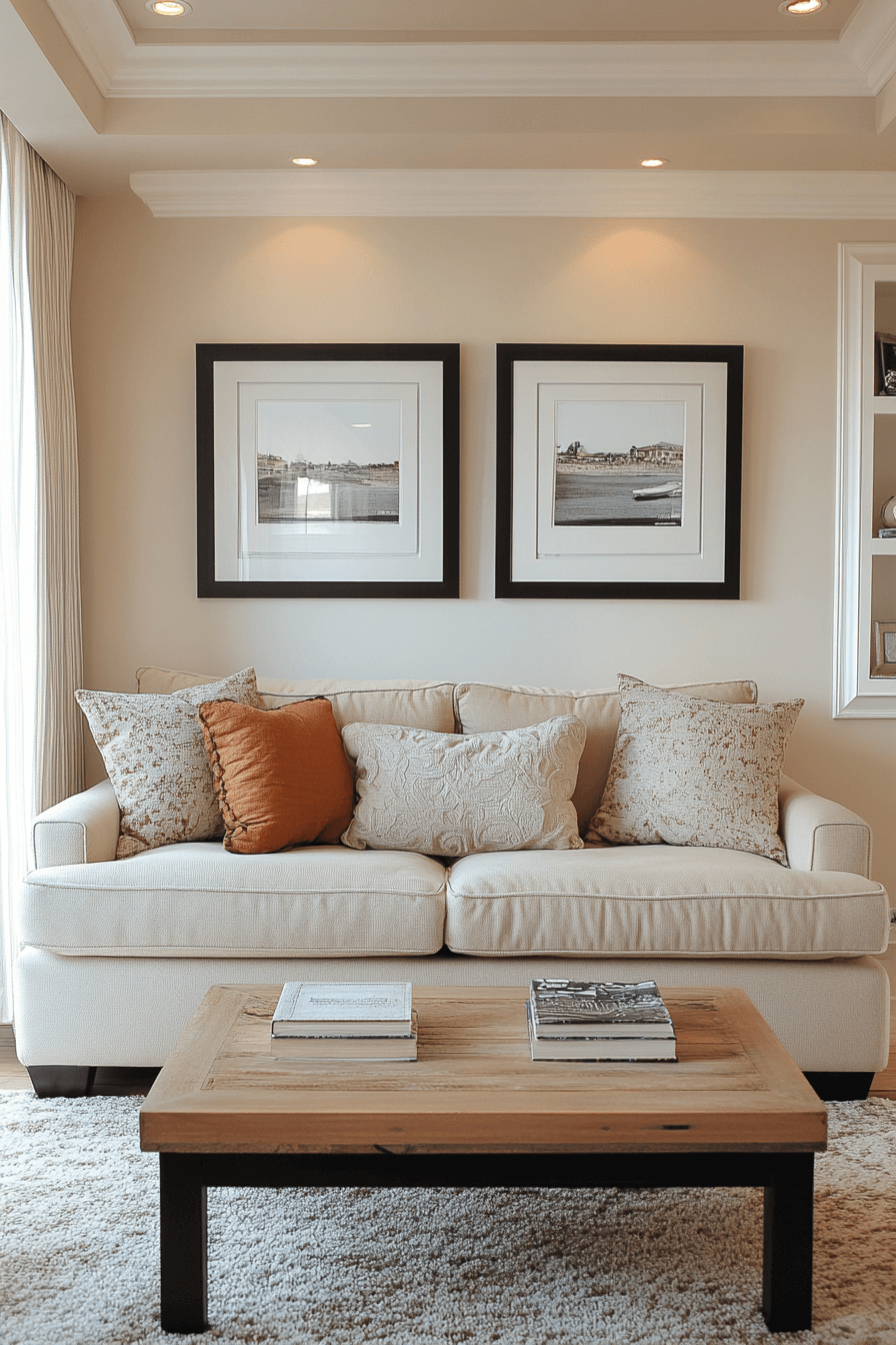 25+ Beige Couch Living Room Designs for a Bright and Airy Home Vibe 27 beige couch living room