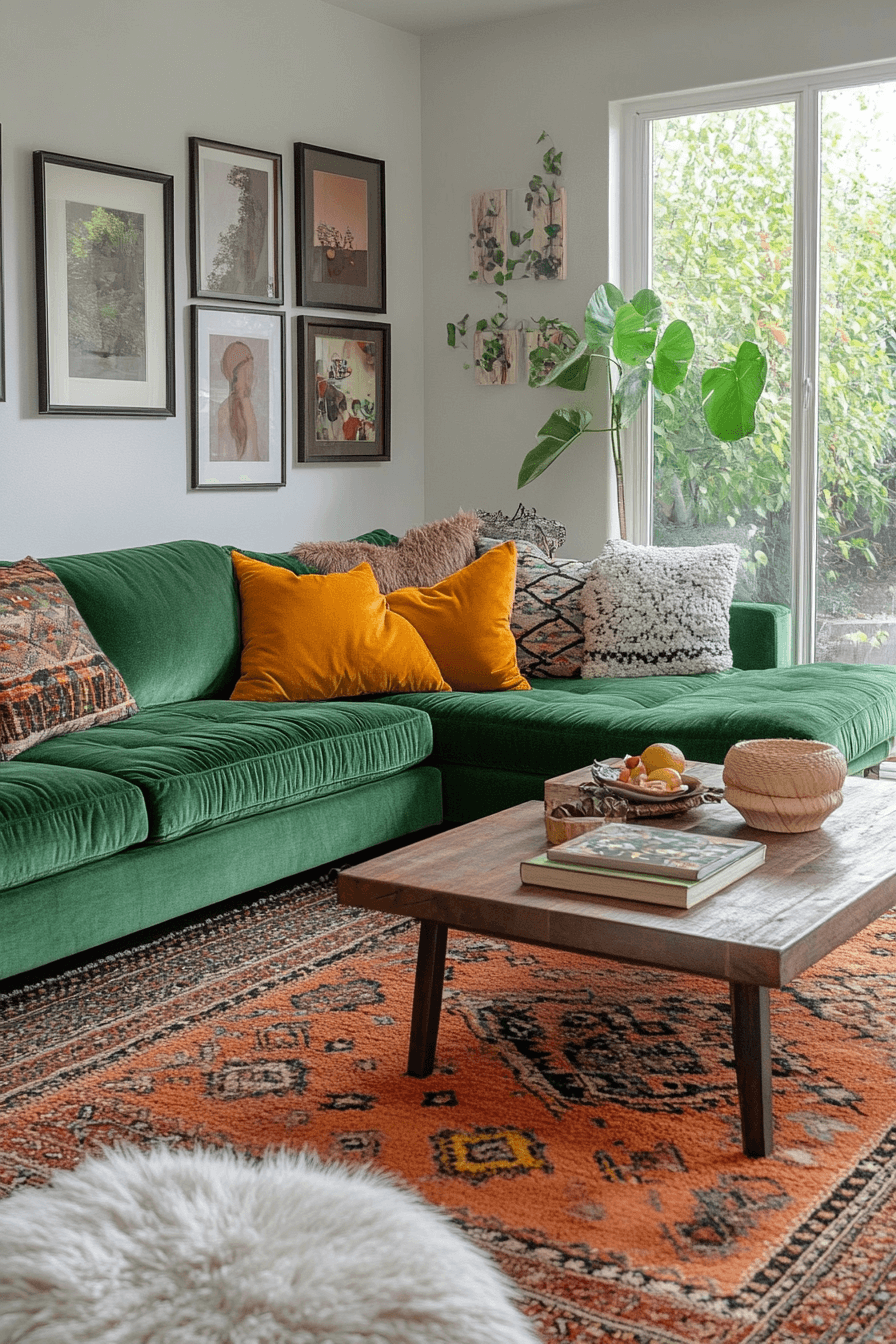 28+ Green Couch Living Room Ideas That Bring Nature’s Fresh Energy Inside 27 green couch living room ideas