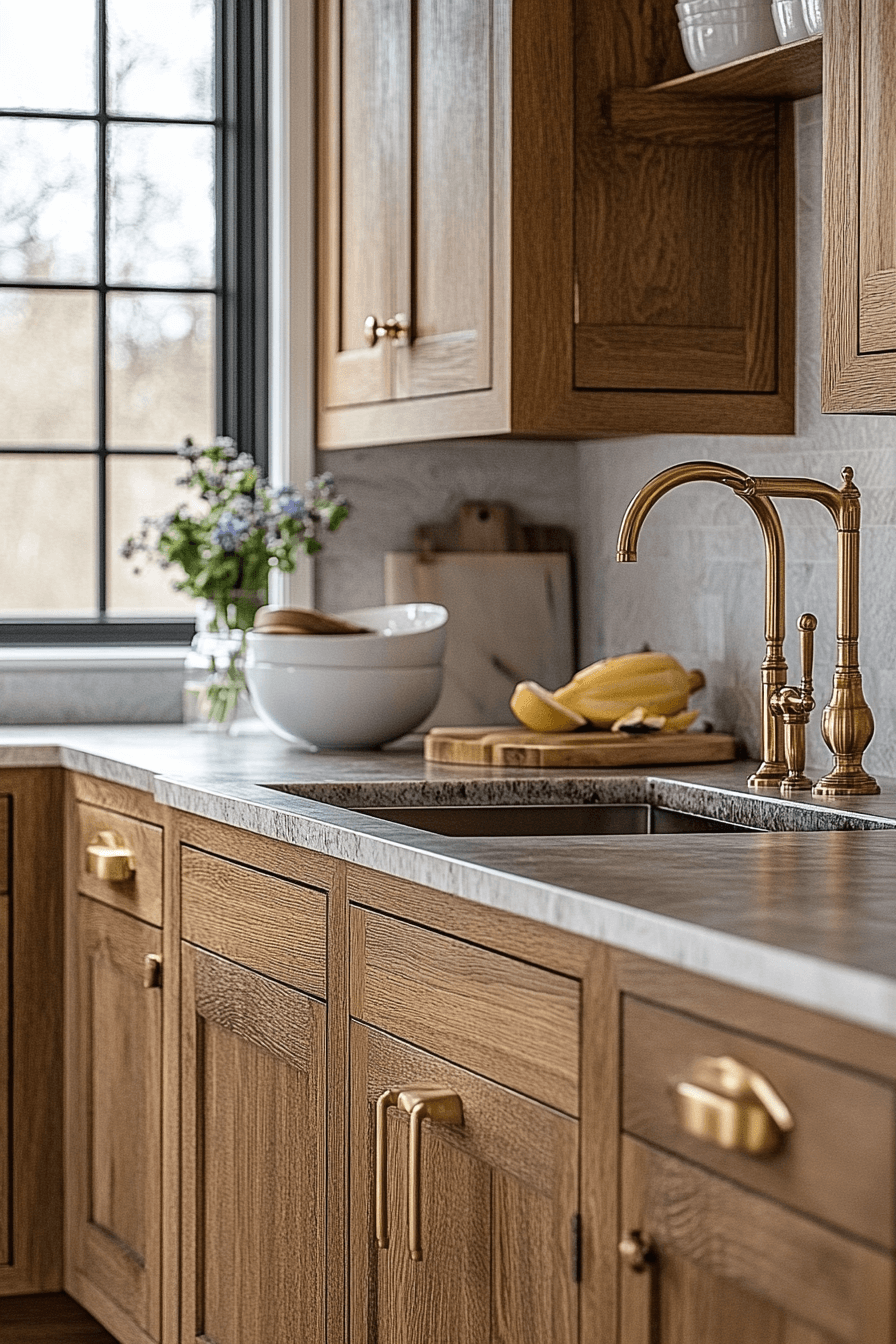 27+ Golden Oak Kitchen Cabinets That Transform Simple Kitchens Into Retreats 27 golden oak kitchen cabinets