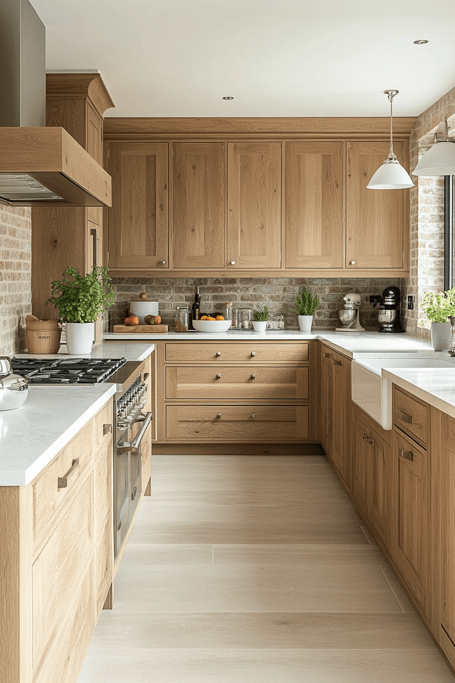 27+ Natural Oak Kitchen Cabinets That Turn Ordinary Rooms Into Retreats 28 natural oak kitchen cabinets