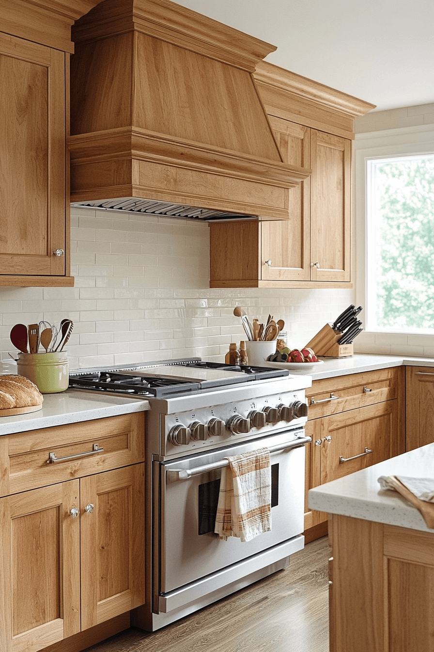 25+ Natural Maple Kitchen Cabinets for a Bright and Cheerful Kitchen Makeover 28 natural maple kitchen cabinets