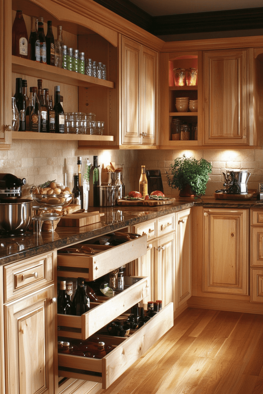 25+ Natural Maple Kitchen Cabinets for a Bright and Cheerful Kitchen Makeover 29 natural maple kitchen cabinets