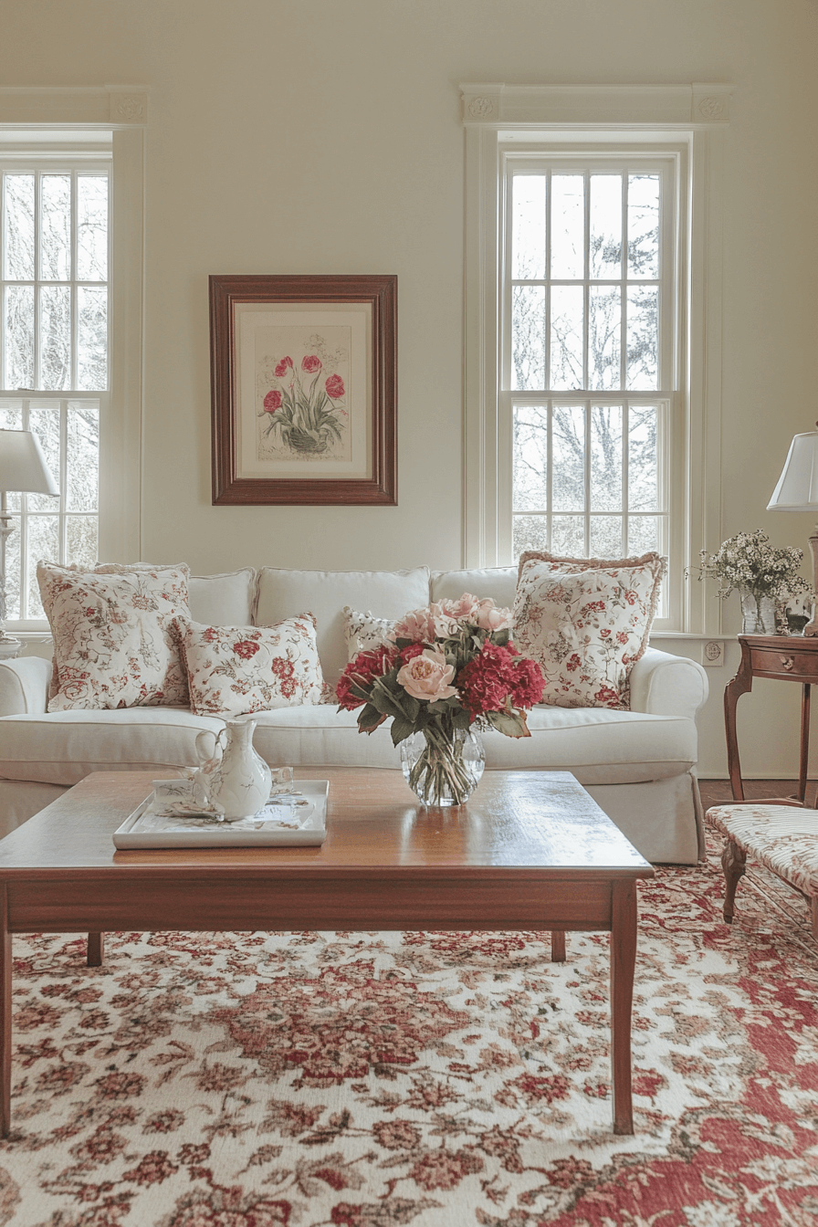 27+ Granny Chic Living Room Looks for a Bright and Cheerful Atmosphere 29 granny chic living room