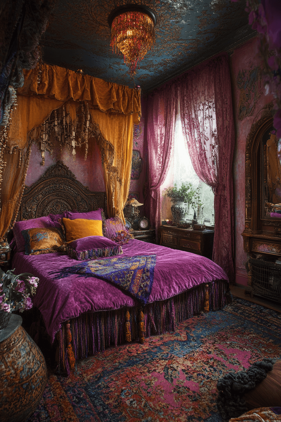 28+ Chambre Boho Chic Looks to Create a Bright and Cheerful Atmosphere 29 chambre boho chic