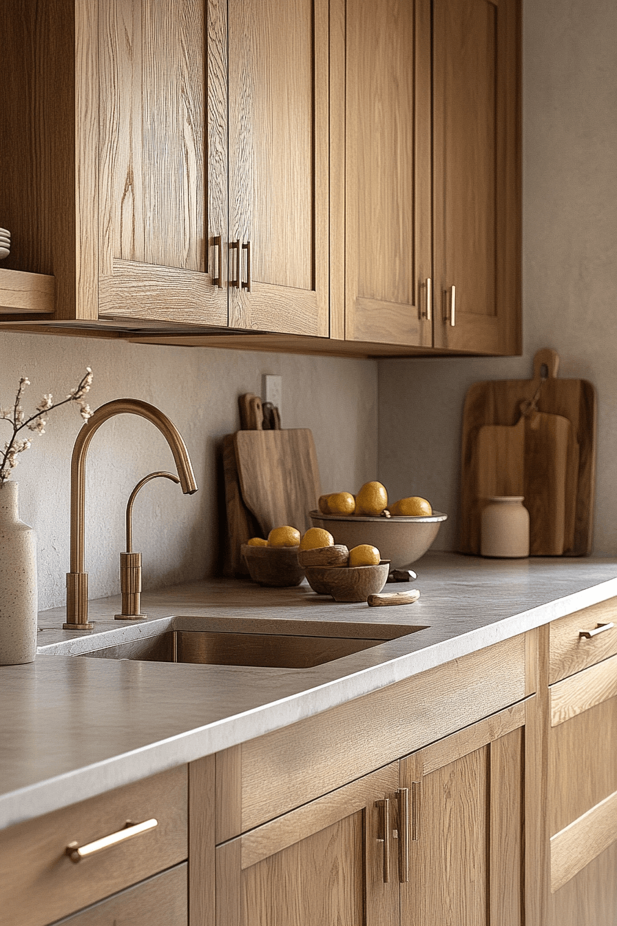 27+ Natural Oak Kitchen Cabinets That Turn Ordinary Rooms Into Retreats 29 natural oak kitchen cabinets