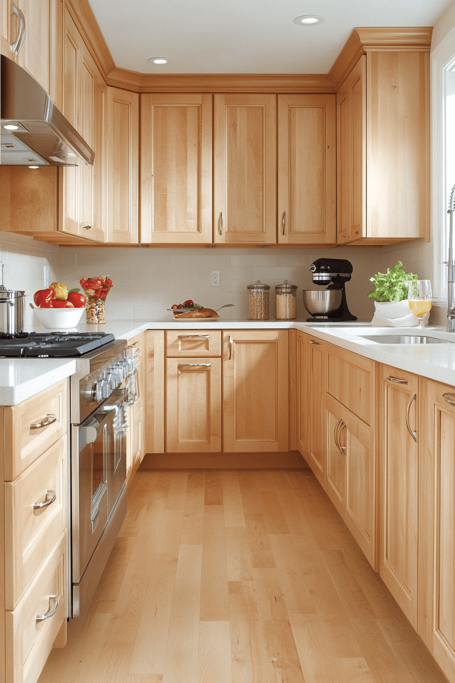 27+ Light Maple Kitchen Cabinets for a Fresh and Cheerful Kitchen Design 29 light maple kitchen cabinets
