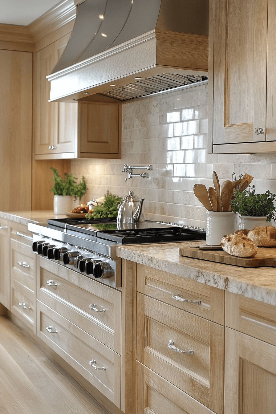 25+ Natural Maple Kitchen Cabinets for a Bright and Cheerful Kitchen Makeover 4 natural maple kitchen cabinets