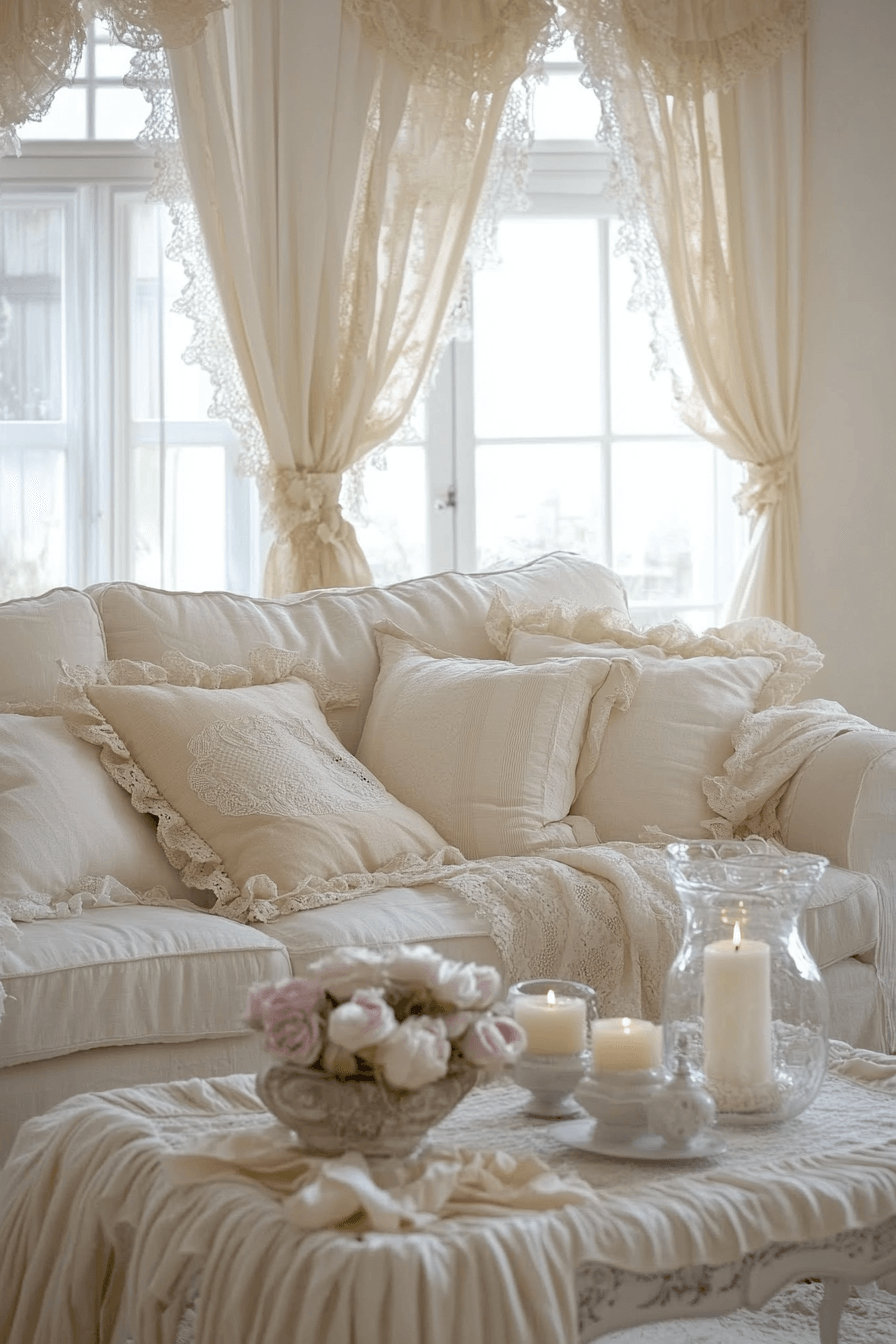 26+ Romantic Shabby Chic Looks That Radiate Comfort and Whimsy 4 romantic shabby chic