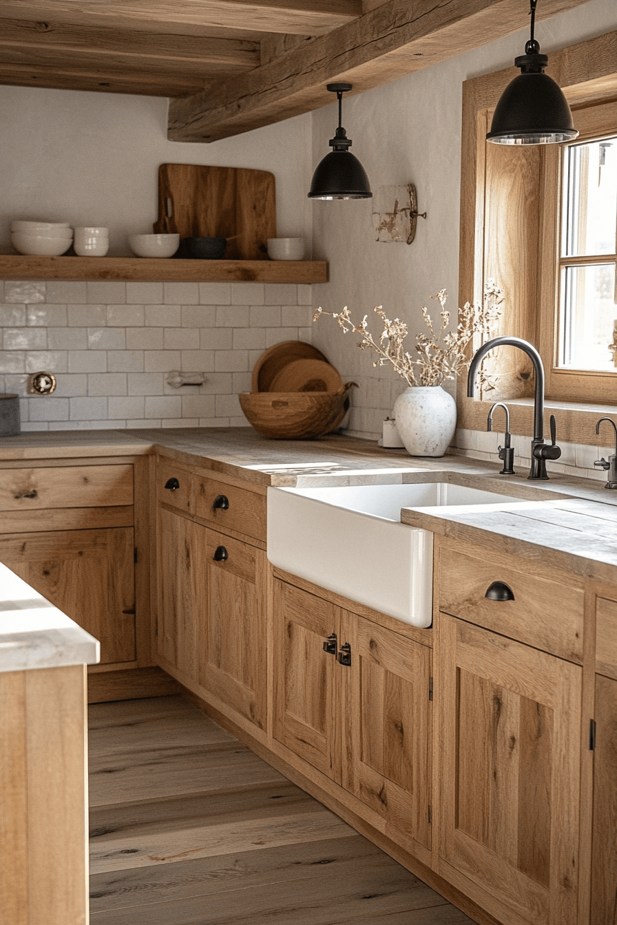 27+ Natural Oak Kitchen Cabinets That Turn Ordinary Rooms Into Retreats 4 natural oak kitchen cabinets