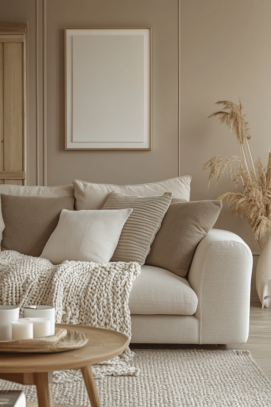 25+ Beige Couch Living Room Designs for a Bright and Airy Home Vibe 5 beige couch living room