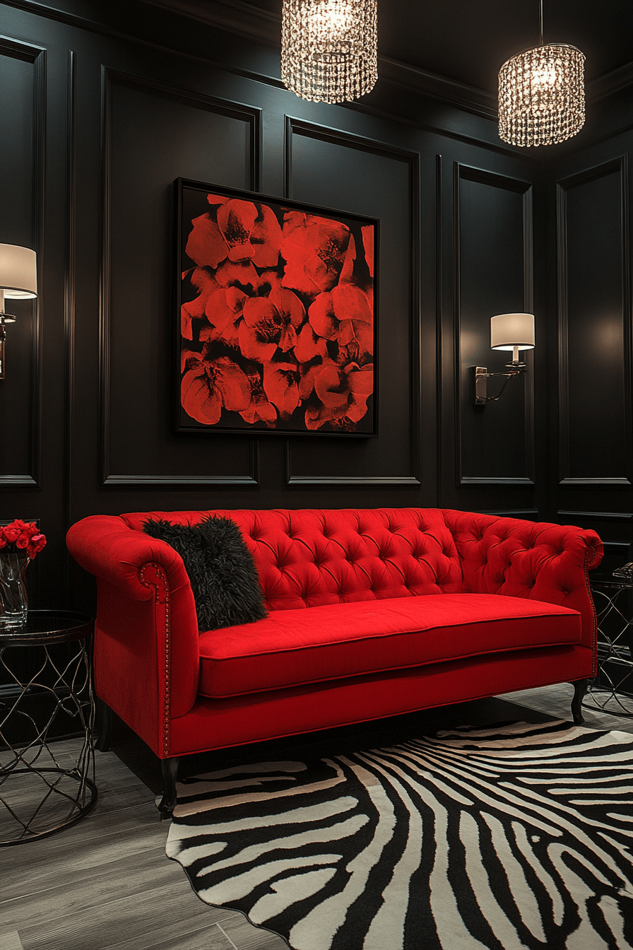 27+ Red Couch Living Room Designs That Spark Joy and Vibrance Instantly 5 red couch living room