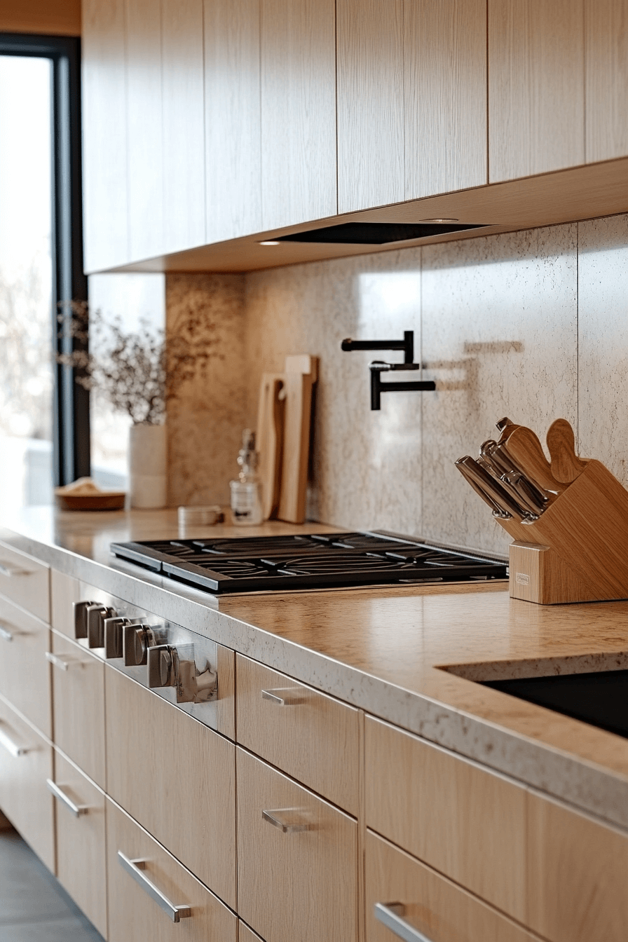 25+ Natural Maple Kitchen Cabinets for a Bright and Cheerful Kitchen Makeover 6 natural maple kitchen cabinets