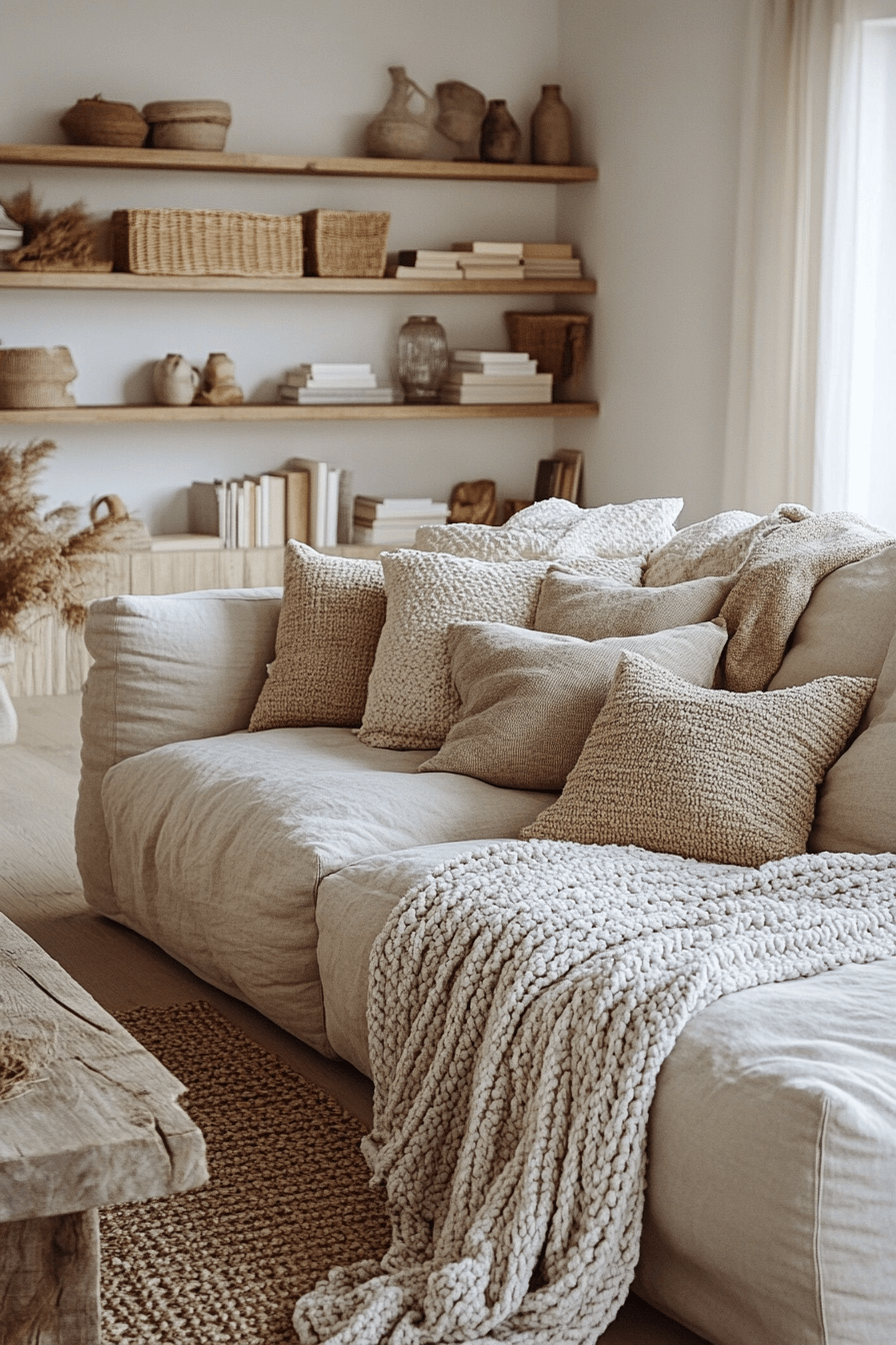 25+ Beige Couch Living Room Designs for a Bright and Airy Home Vibe 6 beige couch living room