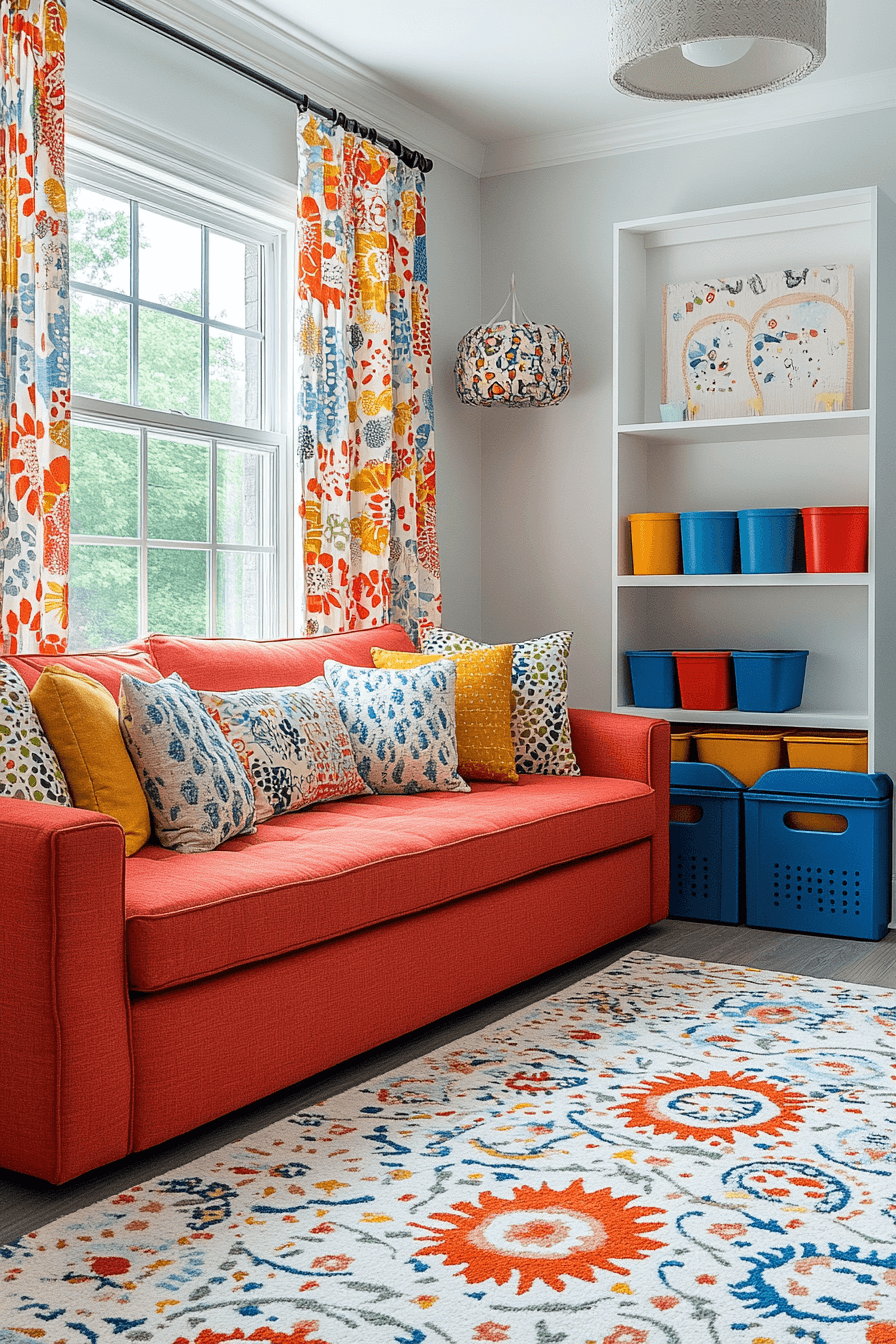 27+ Red Couch Living Room Designs That Spark Joy and Vibrance Instantly 6 red couch living room