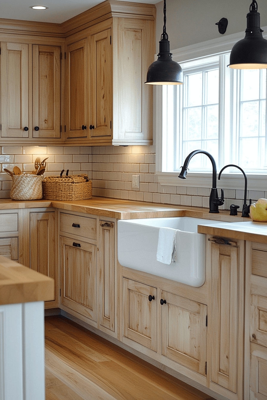 25+ Natural Maple Kitchen Cabinets for a Bright and Cheerful Kitchen Makeover 7 natural maple kitchen cabinets