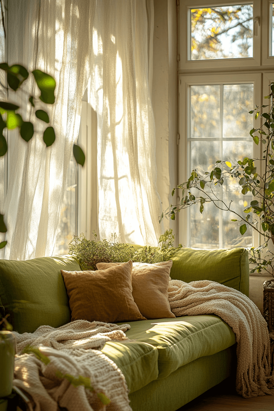 28+ Green Couch Living Room Ideas That Bring Nature’s Fresh Energy Inside 7 green couch living room ideas