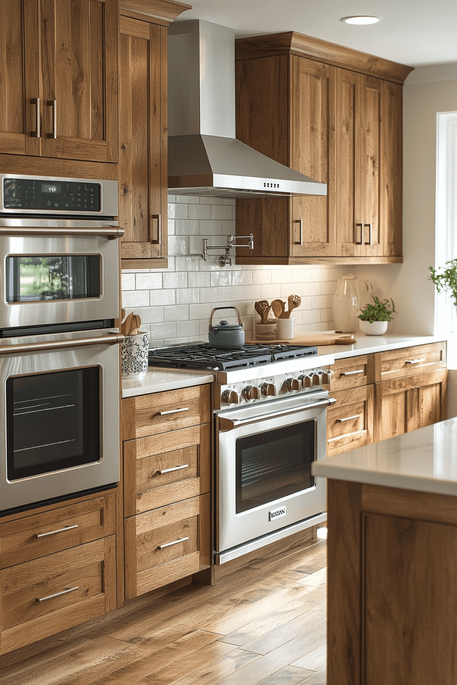 27+ Golden Oak Kitchen Cabinets That Transform Simple Kitchens Into Retreats 9 golden oak kitchen cabinets