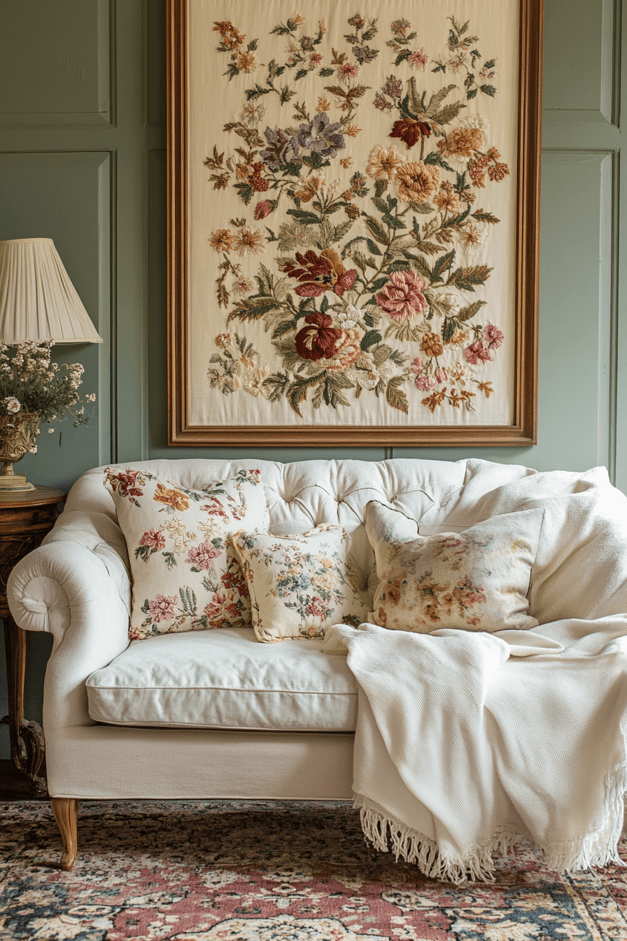 25+ Grandmacore Living Room Designs for a Family-Friendly Gathering Spot 9 grandmacore living room