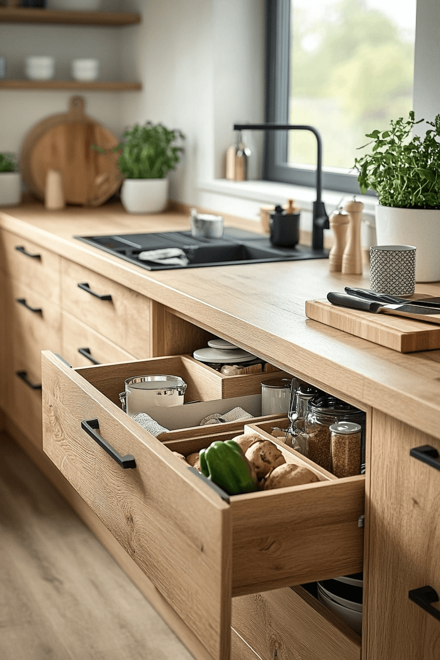 26+ Light Oak Kitchen Cabinets for a Bright and Refreshing Kitchen Design 9 light oak kitchen cabinets