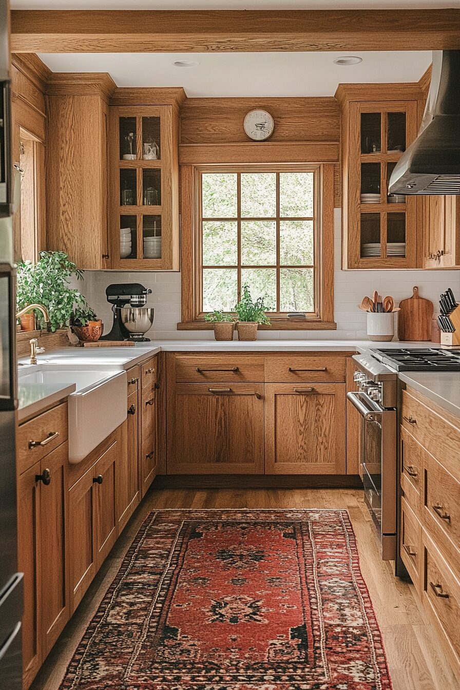 25+ Red Oak Kitchen Cabinets That Turn Simple Rooms Into Stylish Havens 25 red oak kitchen cabinets