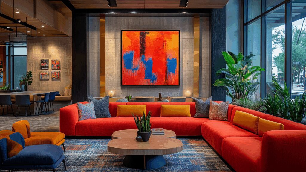 27+ Red Couch Living Room Designs That Spark Joy and Vibrance Instantly 8 dark couch living room