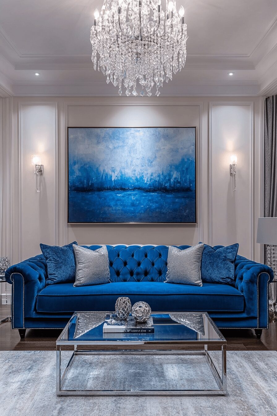 29 Blue Couch Living Room Ideas That Add Calm and Cheerful Energy 1 blue couch living room ideas