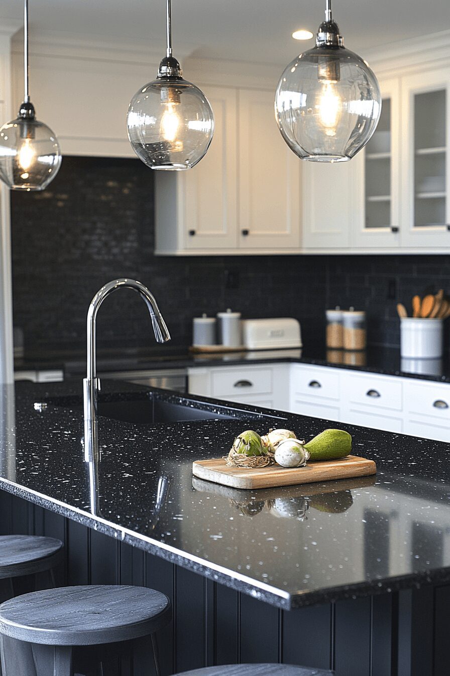 29 Black Granite Countertops Kitchen Designs That Define Classic Luxury 1 black granite countertops kitchen