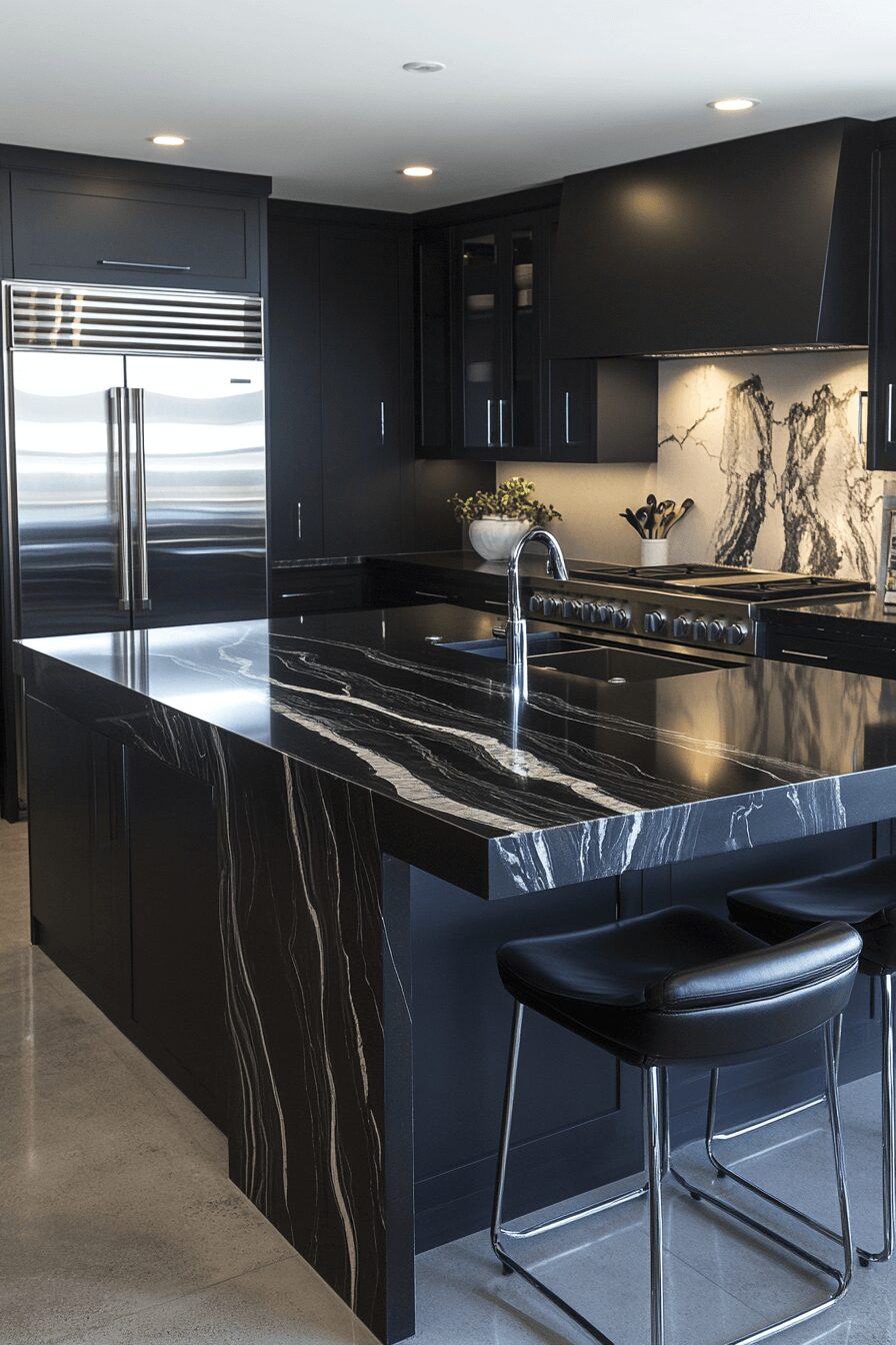 29 Black Countertops to Transform Your Kitchen With Confidence 1 black countertops
