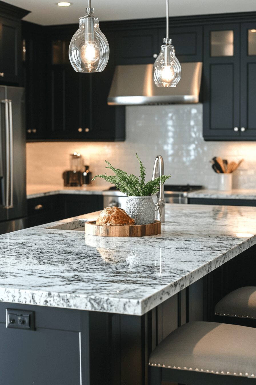 29 White Granite Countertops to Add Fresh Elegance to Your Home 10 white granite countertops