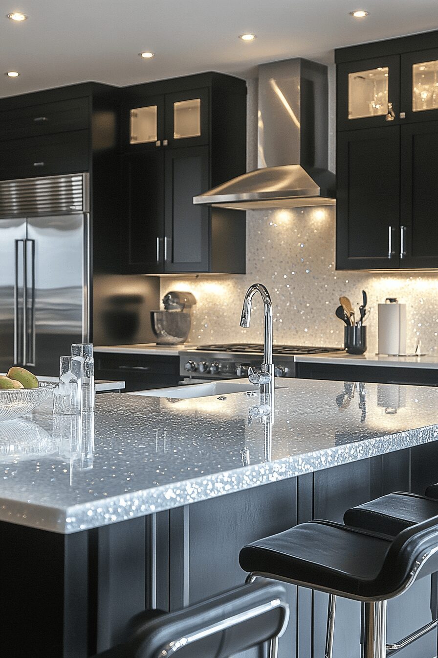 29 Recycled Glass Countertops That Sparkle With Sustainable Style 10 recycled glass countertops