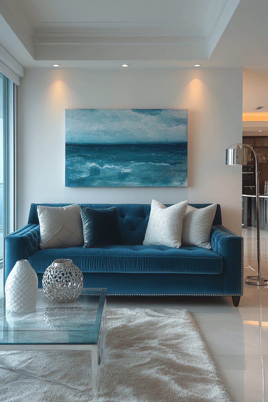 29 Teal Couch Living Room Designs for a Cheerful and Relaxing Home 10 teal couch living room
