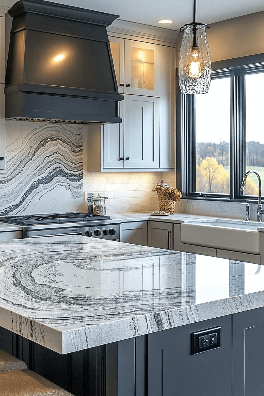 29 White Granite Countertops to Add Fresh Elegance to Your Home 11 white granite countertops