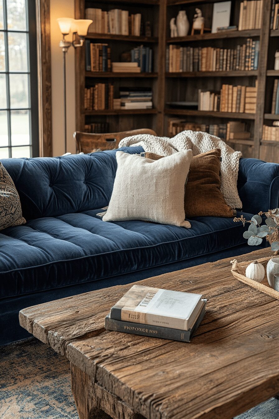 29 Blue Couch Living Room Ideas That Add Calm and Cheerful Energy 11 blue couch living room ideas