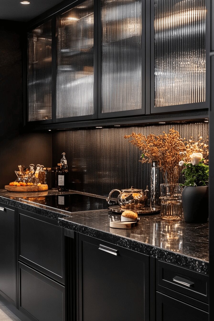 29 Fluted Glass Kitchen Cabinets That Transform Your Kitchen Into a Dreamy Haven 12 fluted glass kitchen cabinets