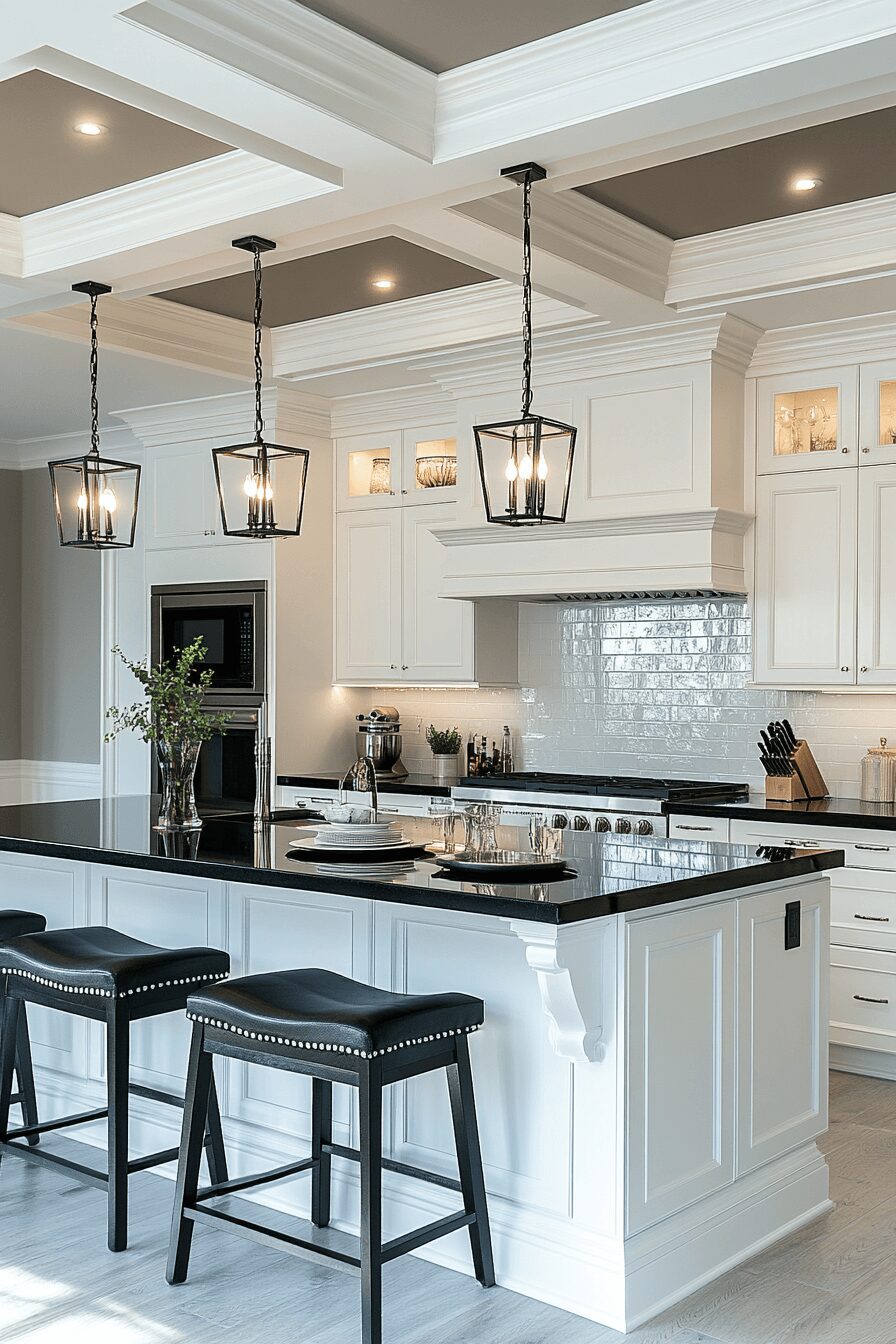 29 White Cabinets Black Countertops That Perfect the Classic Contrast Look 12 white cabinets black countertops