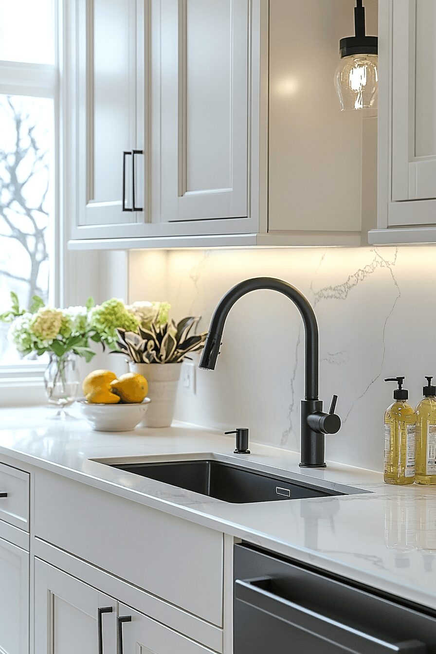 29 White Granite Countertops to Add Fresh Elegance to Your Home 12 white granite countertops
