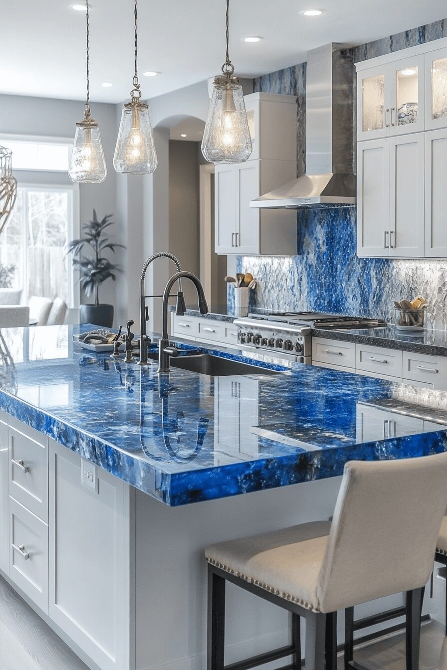 29 Recycled Glass Countertops That Sparkle With Sustainable Style 13 recycled glass countertops