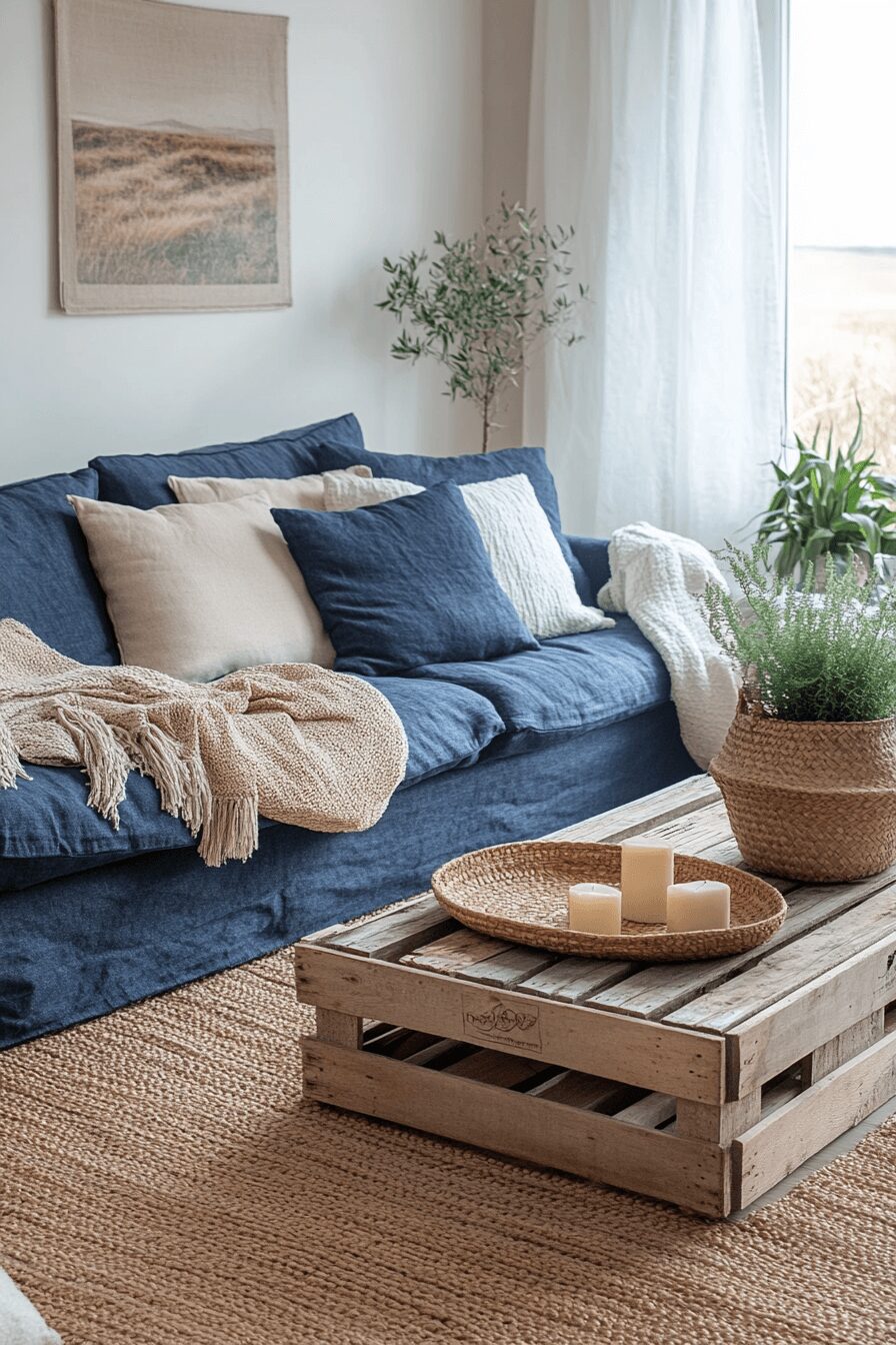 29 Blue Couch Living Room Ideas That Add Calm and Cheerful Energy 14 blue couch living room ideas